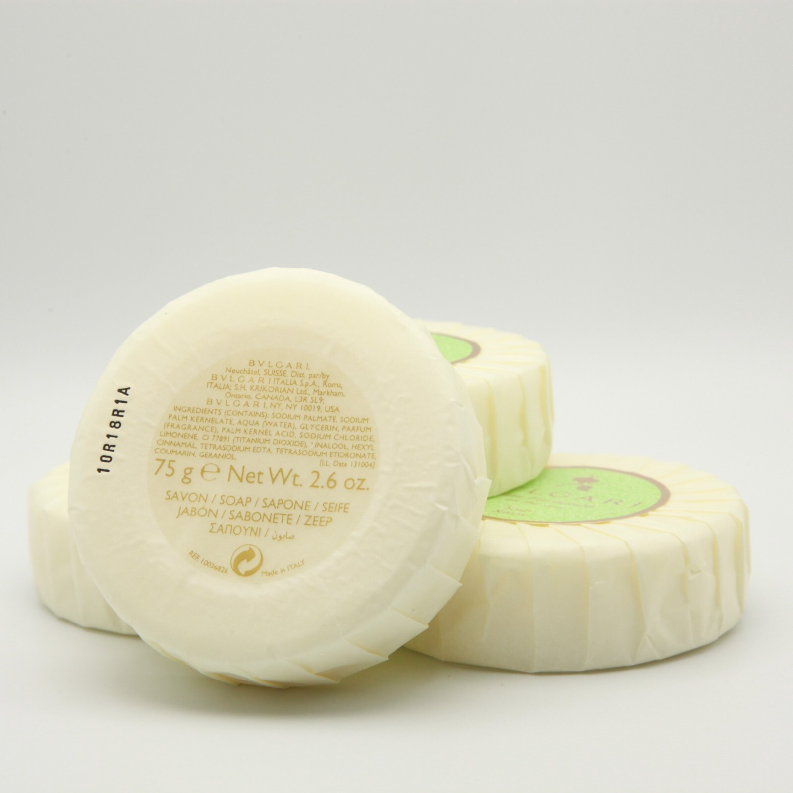 BVLGARI au thé Vert ( Green Tea ) Soap – 2.6oz / 75g Pack Of 16 NEW