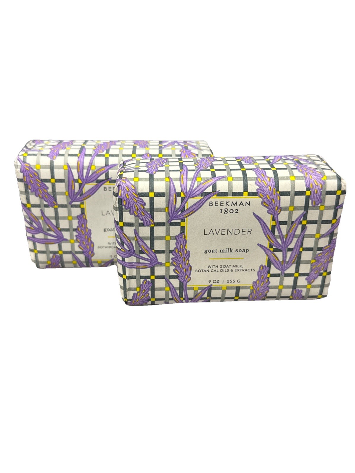 (2) Beekman 1802 LAVENDER Goat Milk Soap 9 Oz