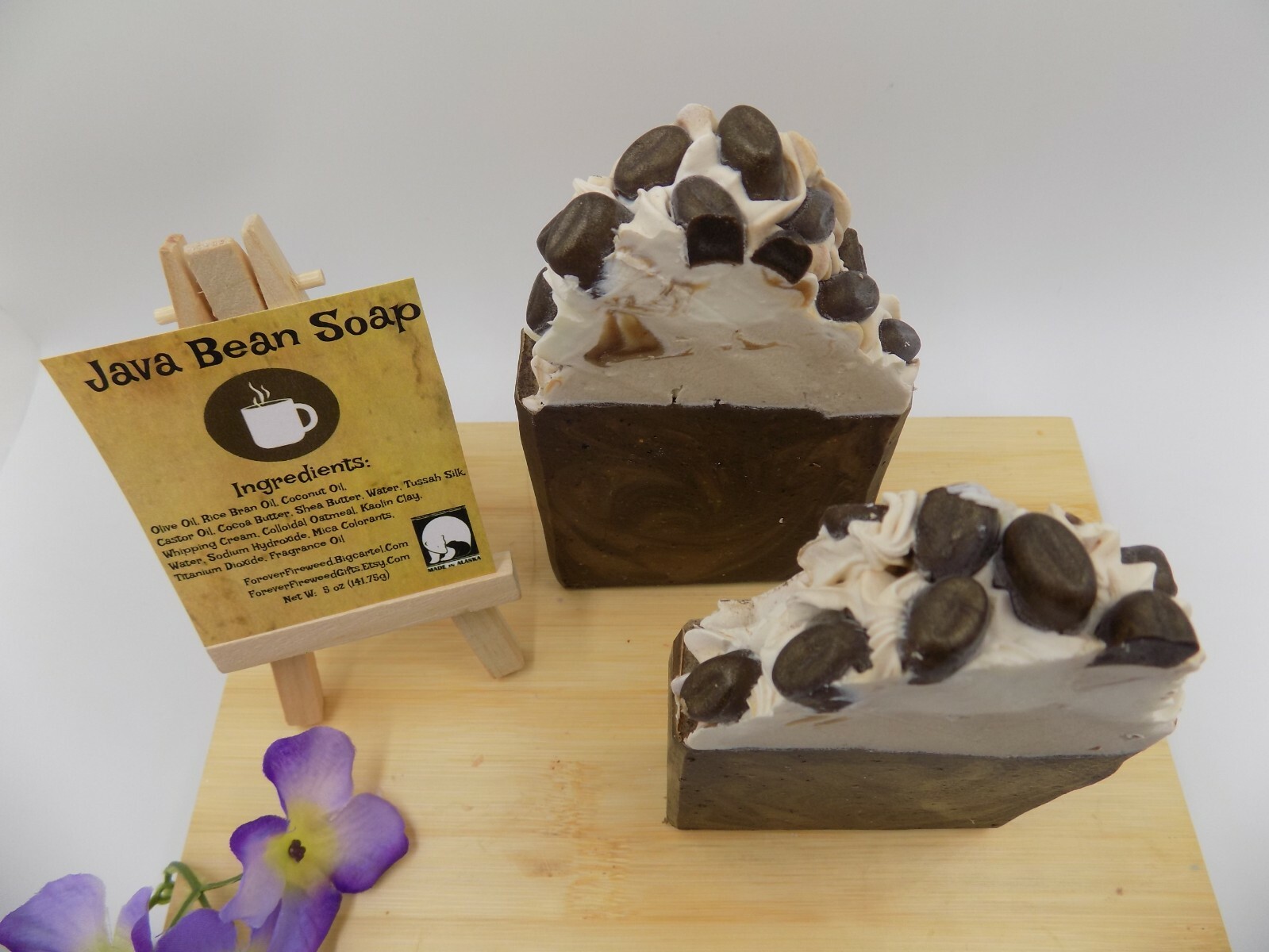 Coffee Handmade Bar Soap / Java Bean / Latte Coffee Soap