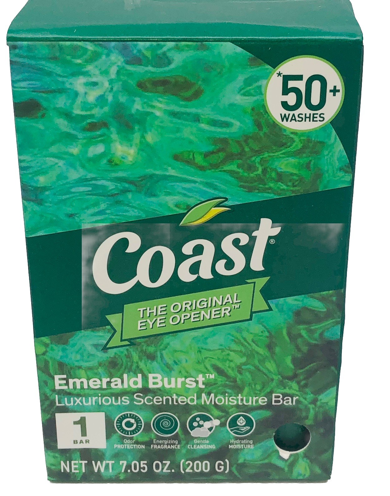 12XL Bars! Coast® Emerald Burst Moisturizing Soap 7.05 Oz ea. Like Irish Spring