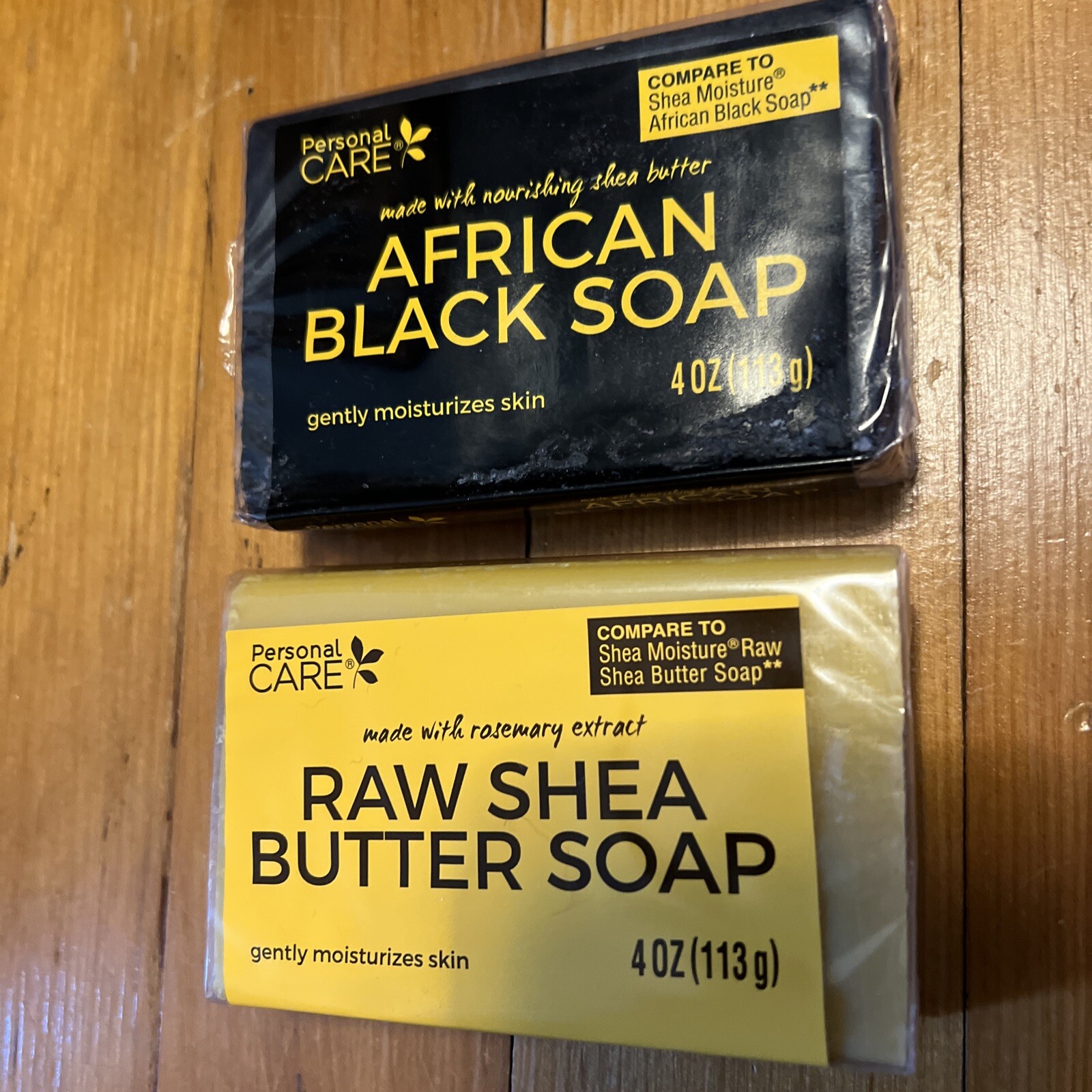 Personal Care African Black Soap and Shea Butter Soap 4oz BARS QUANTITY OF 2