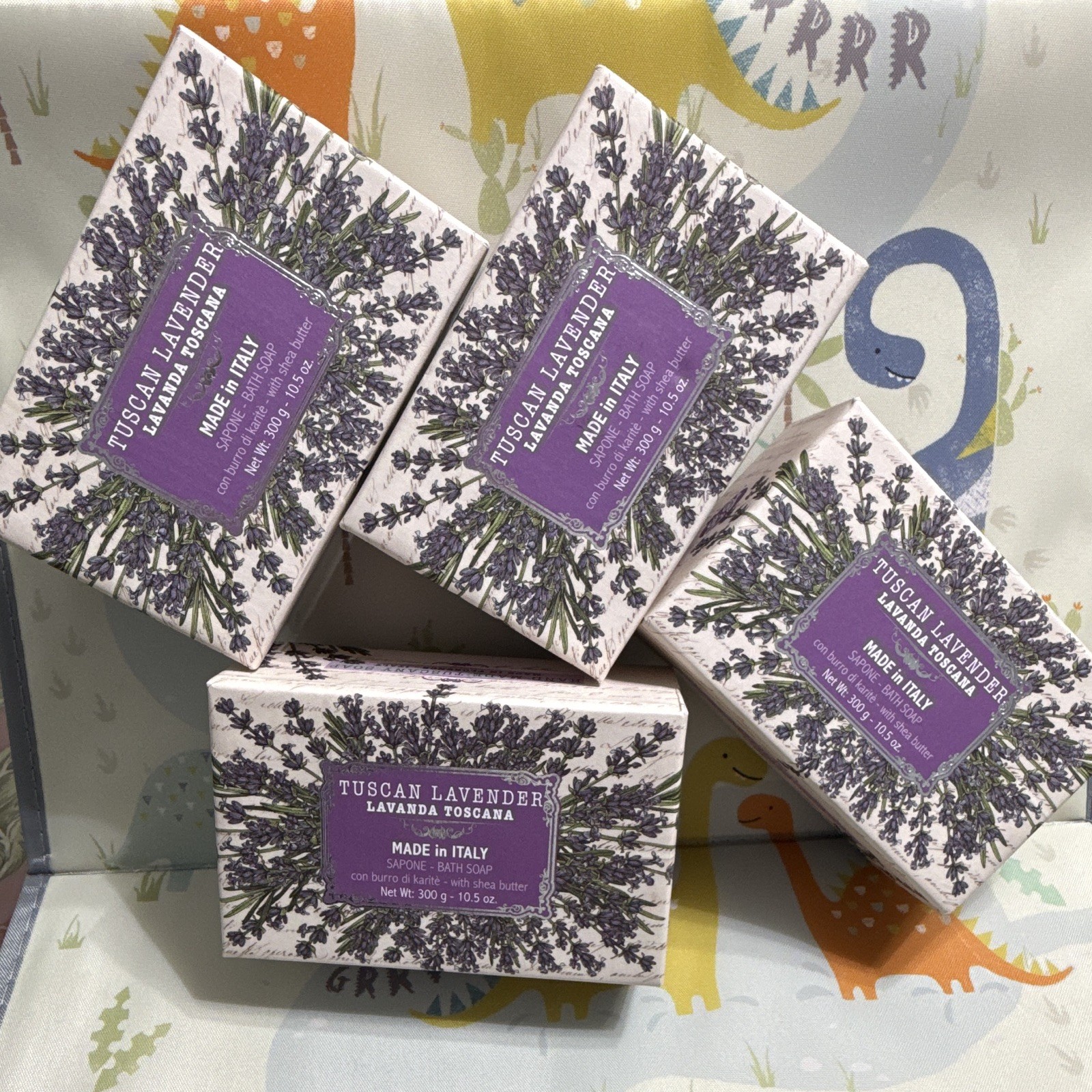 Indulge in Luxury: 4-Pack La Florentina Tuscan Lavender Shea Butter Soap 10.5 oz