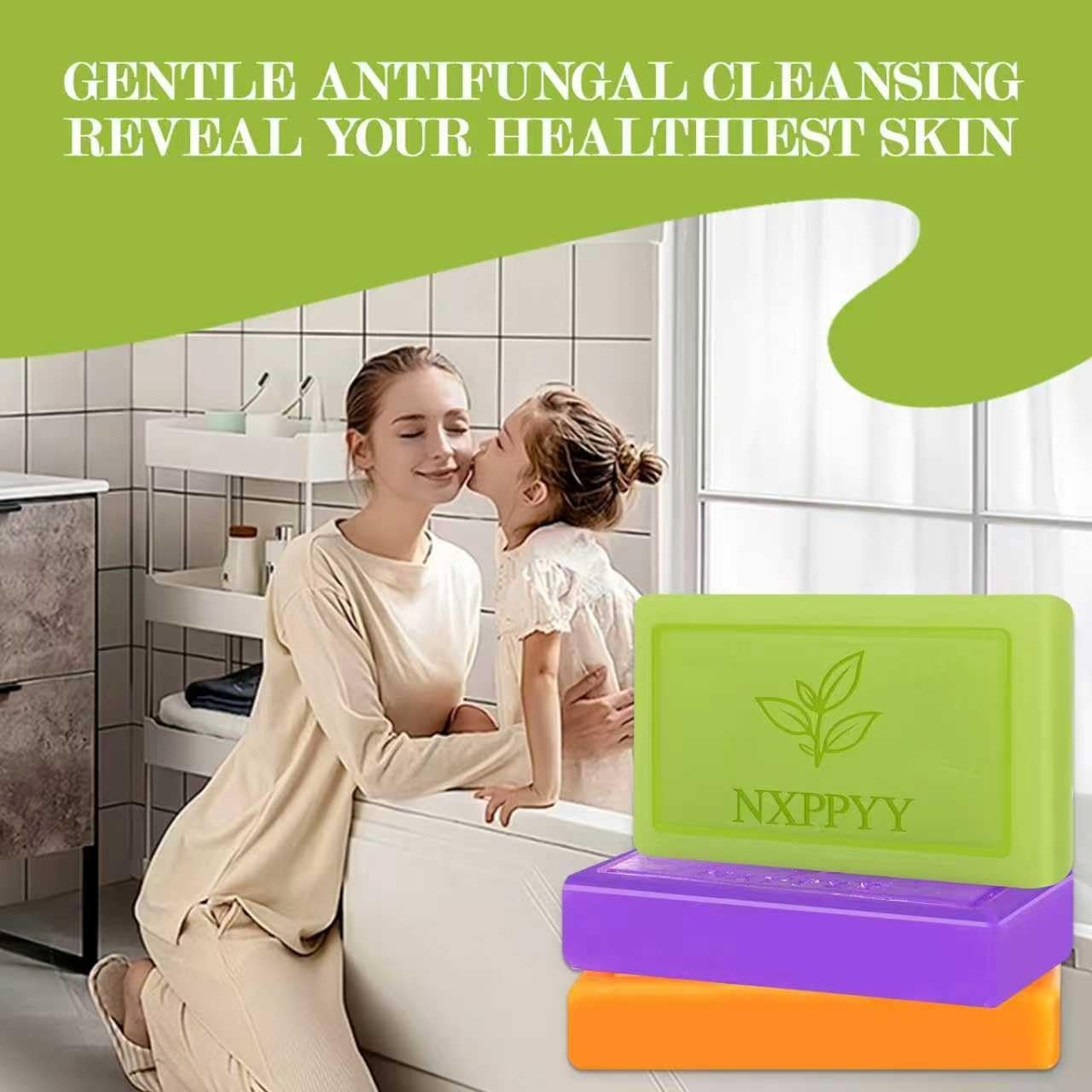 Antifungal Soap-Antibacterial Soap Bar with Tea Tree Oil- Body & Face Wash for A