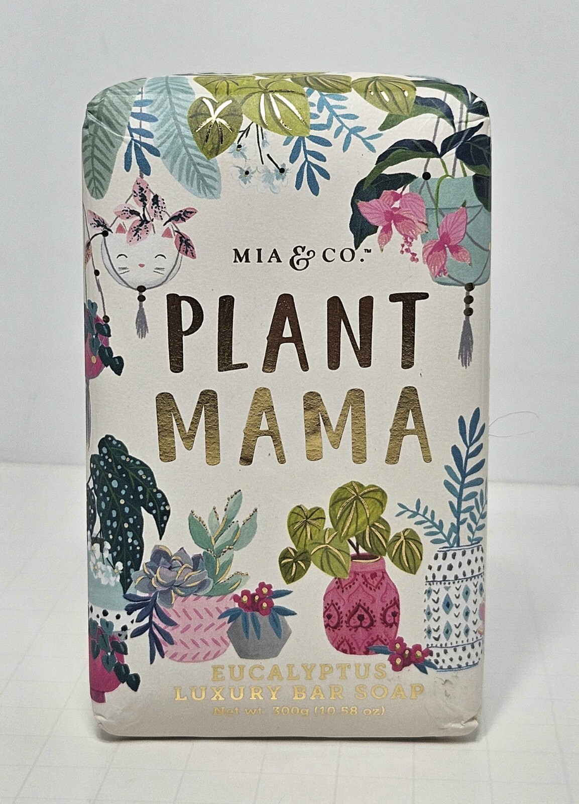 Mia & Co Plant Mama Eucalyptus Luxury Jumbo Bar Soap 10.6 Oz