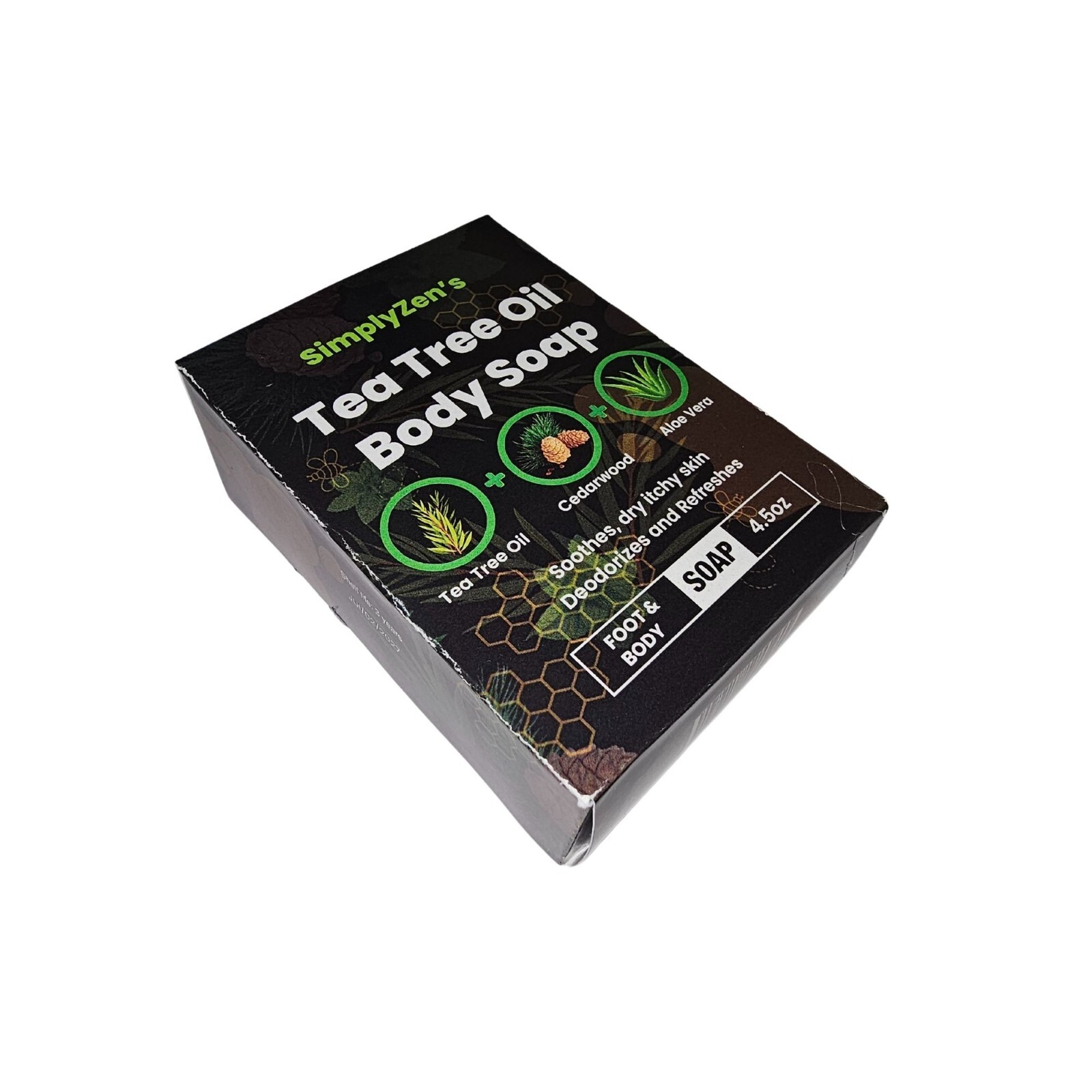 Antifungal Tea Tree Oil Soap For Athletes Foot Jock Itch Acne Eczema 4.5 Oz