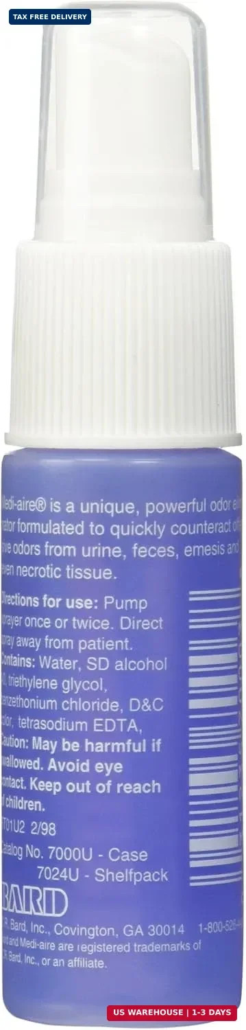 Bard Medi-Aire Biological Odor Eliminator – 1 oz spray – Unscented – 1 bottle