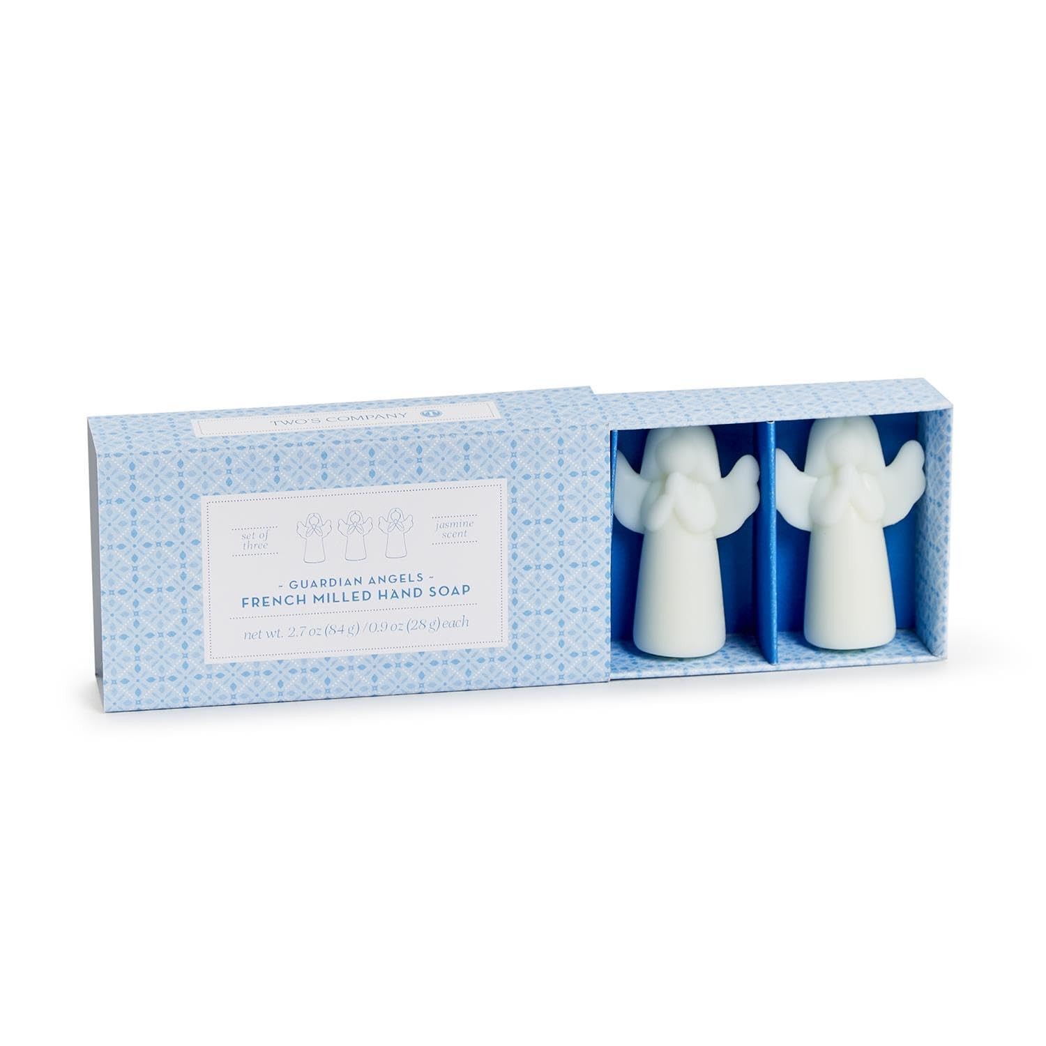 Two’s Company Heaven Scent Guardian Angel Set of 3 French Milled Soap with