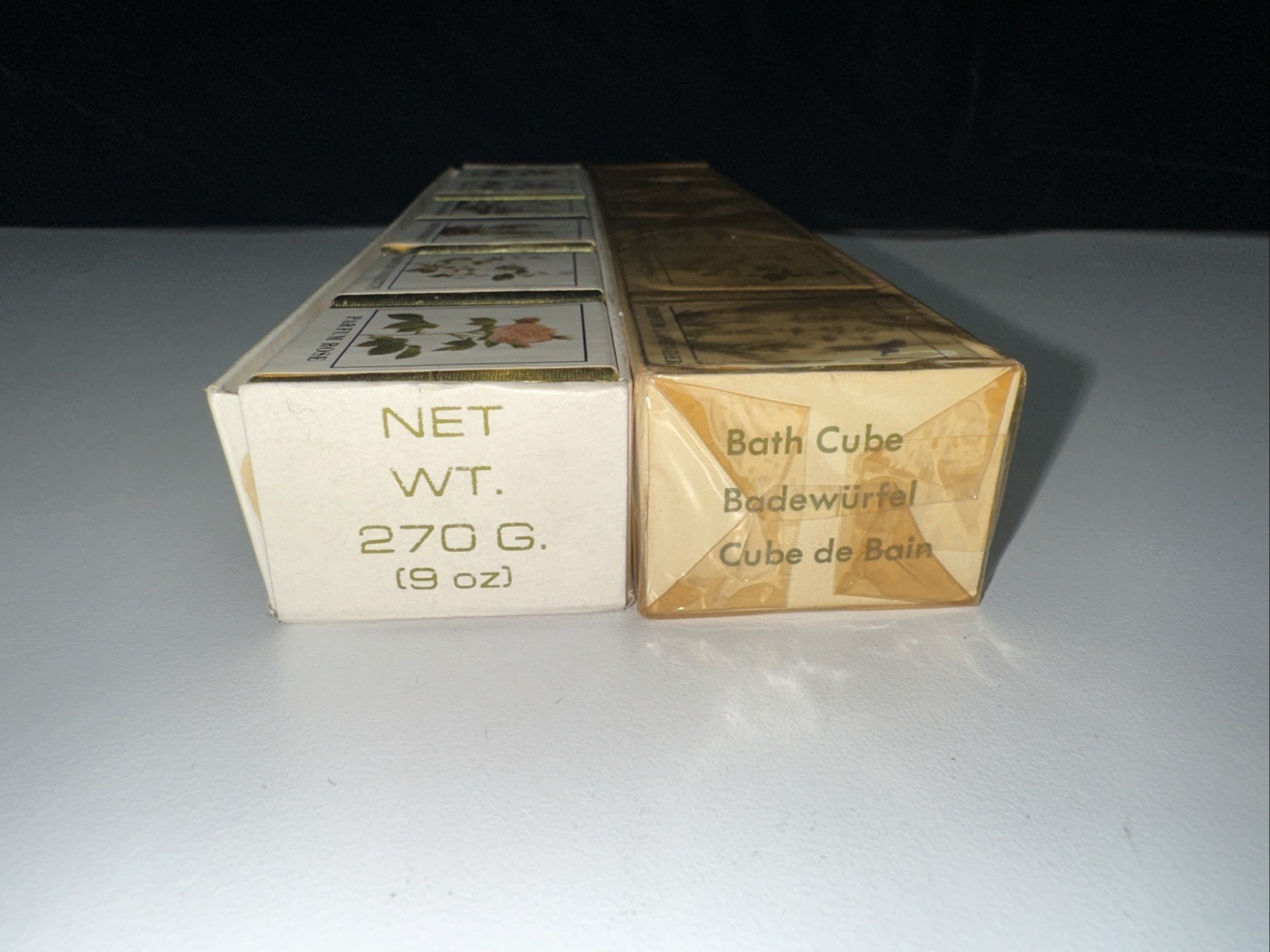 2 SETS OF 6–Vintage English Country Garden Bath Cubes– 12 Cubes Total