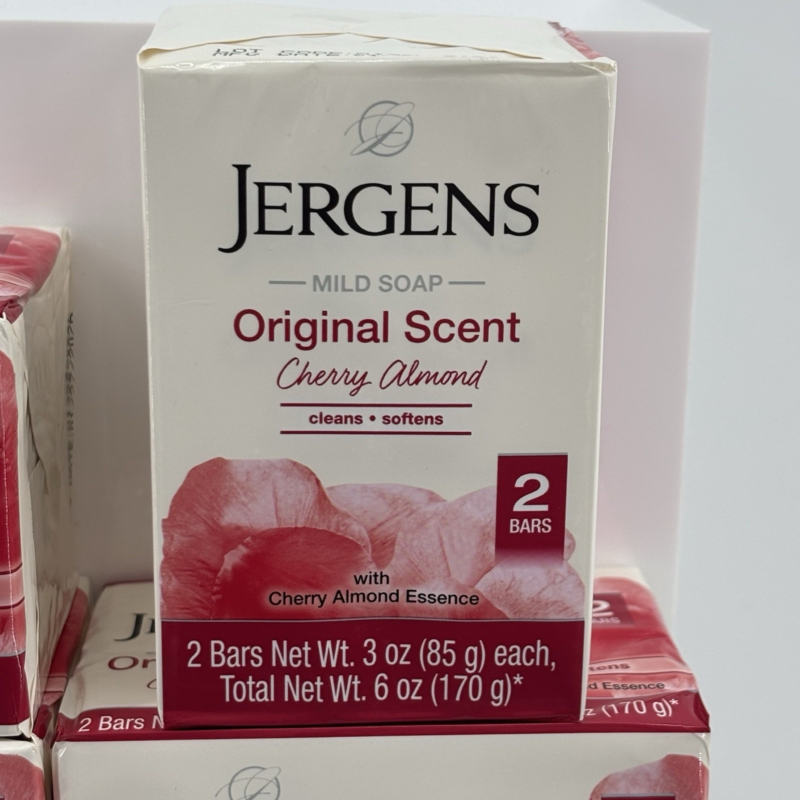 Jergens Original Scent Cherry Almond Soap Lot of 12 Bars 6 Packs Sealed New