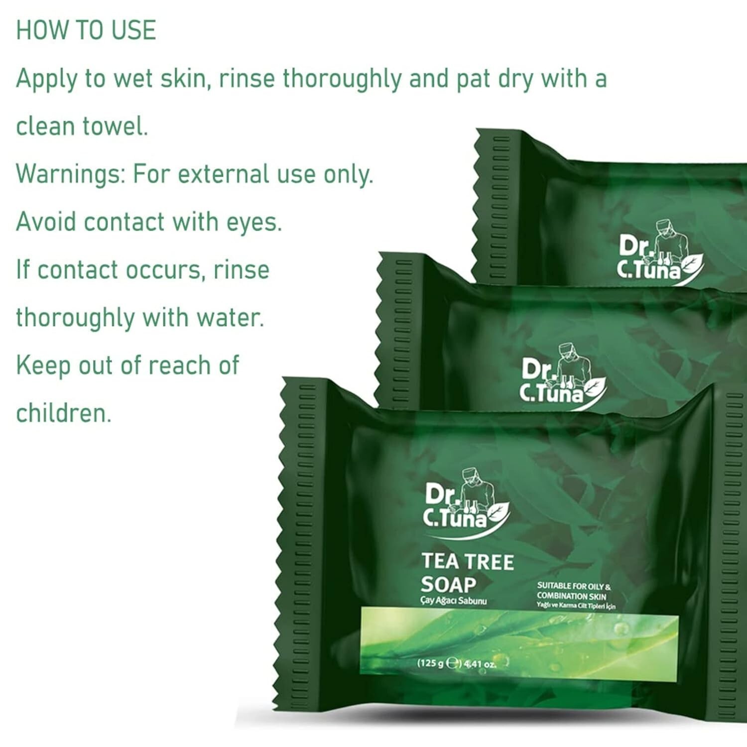 Farmasi, Dr C Tuna Tea Tree Oil Soap 125 g / 4.41 oz