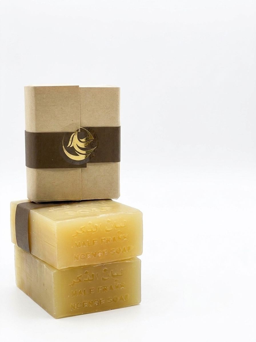 Organic Natural Male Frankincense Soap Bar Handmade Pure Skin Clarifying Anti-Ag