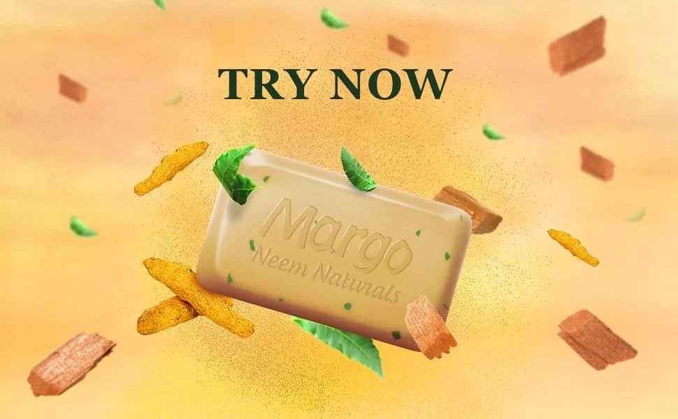 Margo Neem Naturals Soap For Clear Smooth Skin Pack of 5x100g Each Packs f276