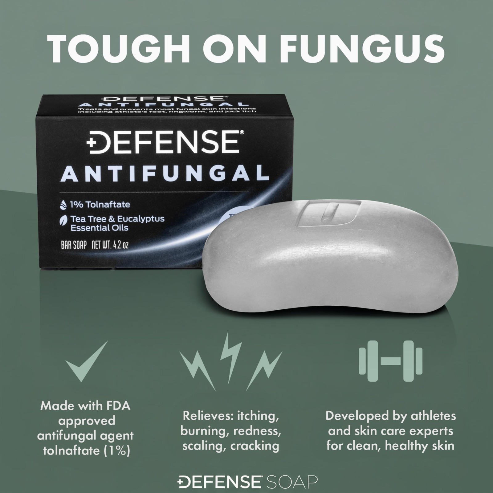 Antifungal Bar Soap for Jock Itch, Ringworm & Athlete’s Foot | Medicated Treatme