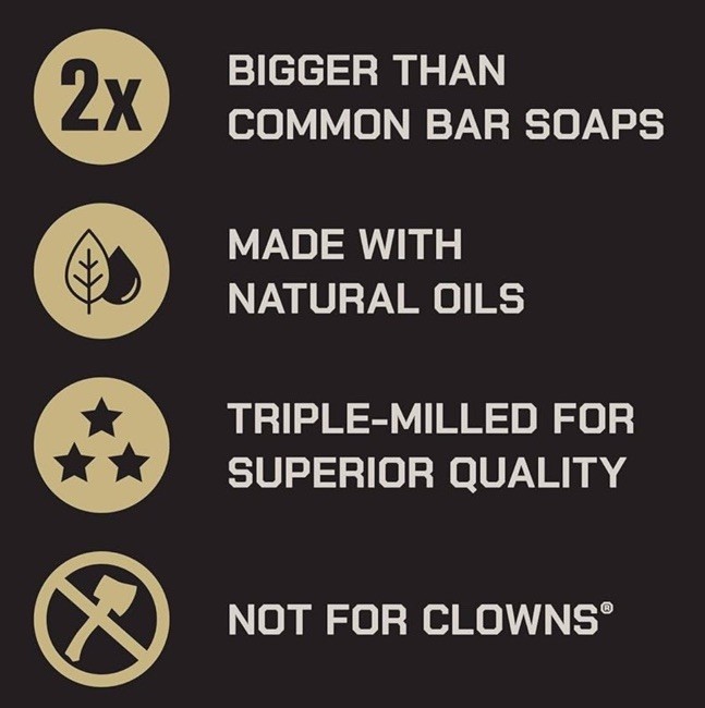 Duke Cannon Supply Co. Extra Large Bar Soap – Men’s Natural Bar Soap with Mascul
