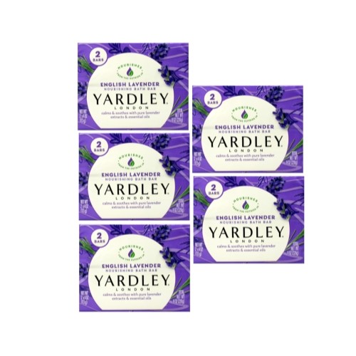 Yardley London Moisturizing Soap English Lavender 2 x 4oz Bars – Pack of 5