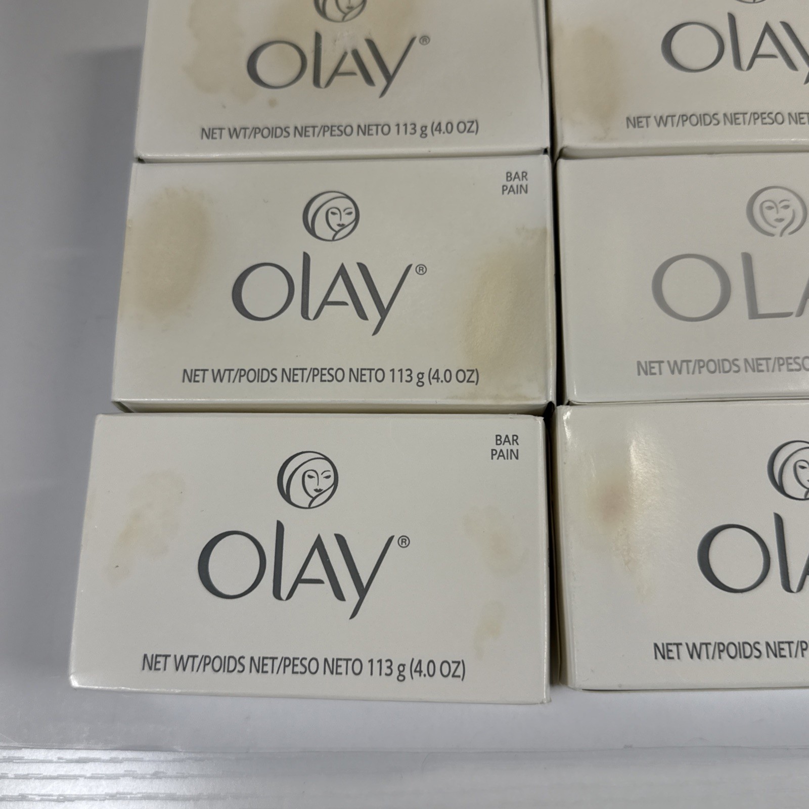 Vintage OLAY Beauty Bar Lot Of 8 NOS Original White 4.0 & 3.75 Oz 1990-2000s USA