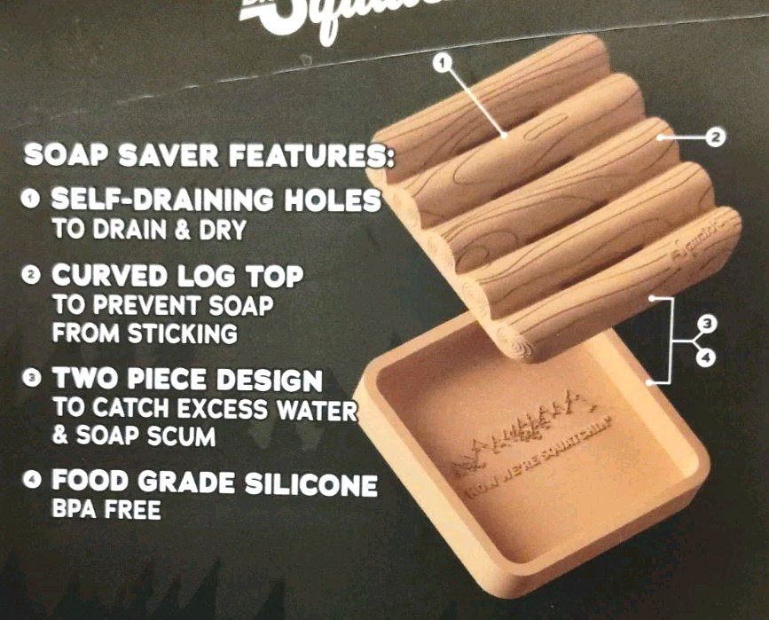 3 Pc Dr. Squatch Personal Care Items 2 Soaps Pine Tar Fresh Fall 1 Soap Dish