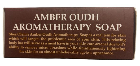 4 Pack – Shea Olein Amber Oudh Aromatherapy Soap – 5oz