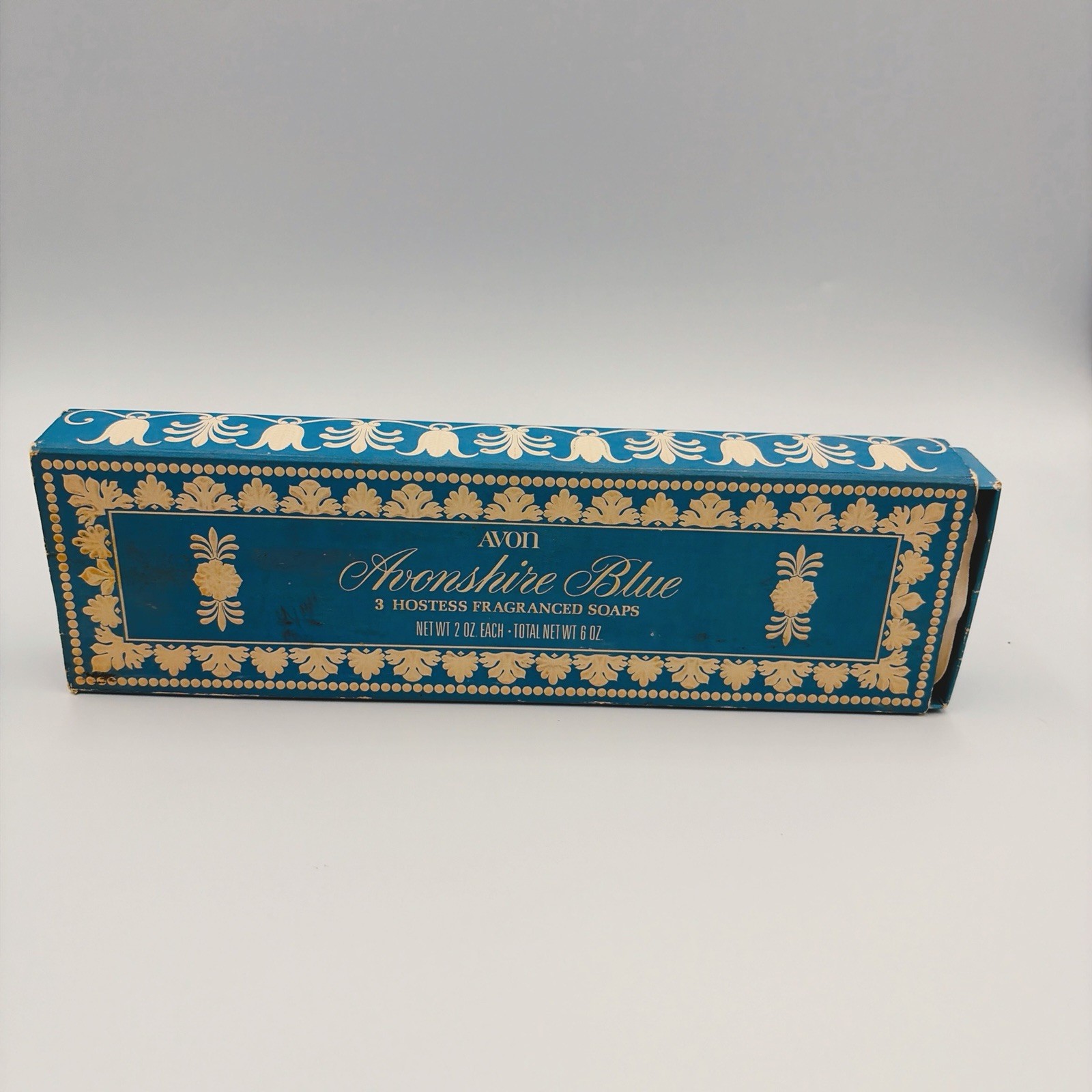 Lot Of 2 Vintage NOS Avon Hostess Fragrance Soaps Golden Beauties Avonshire Blue