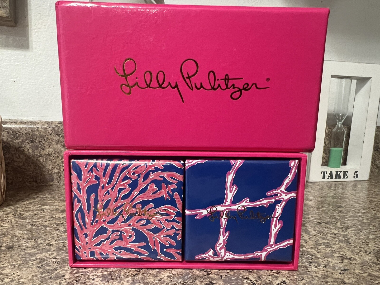Lilly Pulitzer Boxed Soap Set NEW IN BOX “Multi” 2 Bar Set