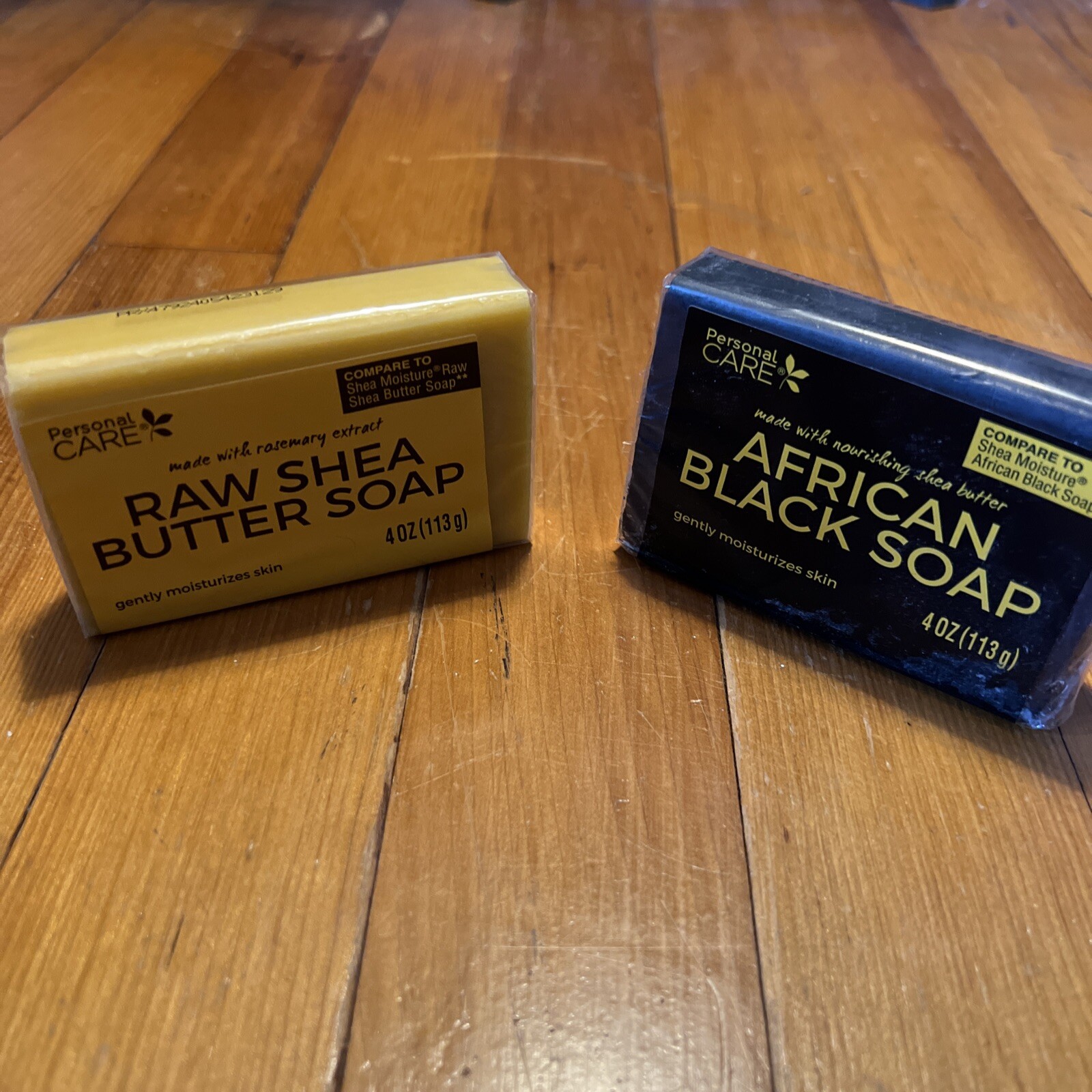 Personal Care African Black Soap and Shea Butter Soap 4oz BARS QUANTITY OF 2