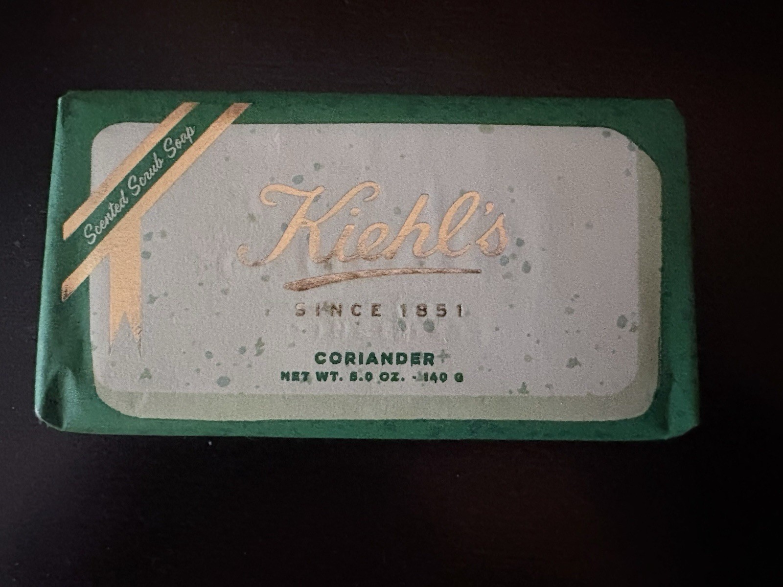 Kiehl’s Scented Scrub Soap Bar Coriander 5.0 oz. New