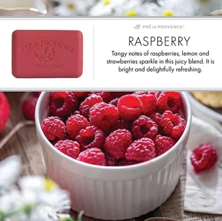 Pre de Provence Raspberry Shea Butter Enriched Soap 6Bars box 250 Gram