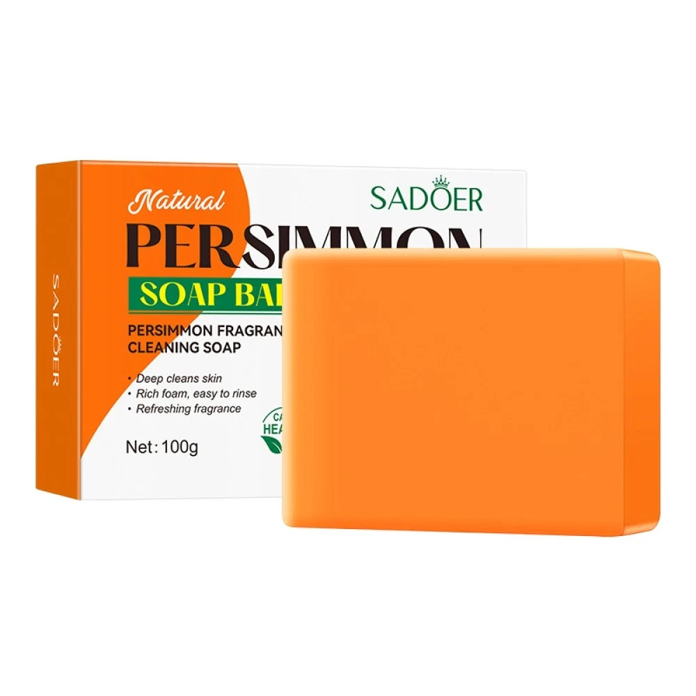 Persimmon Soap Bar for Body Odor Control, Natural Deodorant Body Bar Soap Unisex