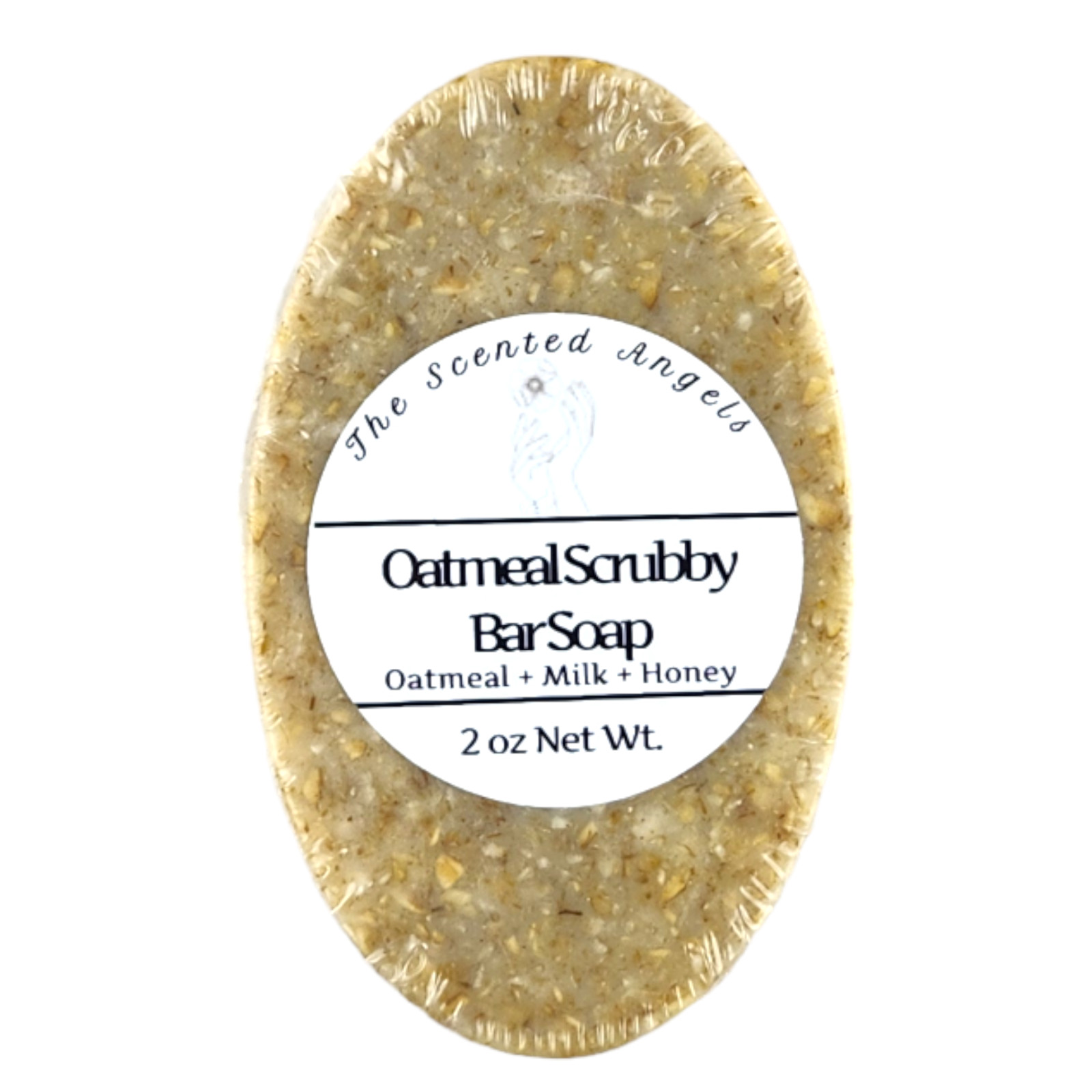 TSA Handmade Oatmeal Scrubby Bar Soap – Body Exfoliating All Natural 2 and 5 oz
