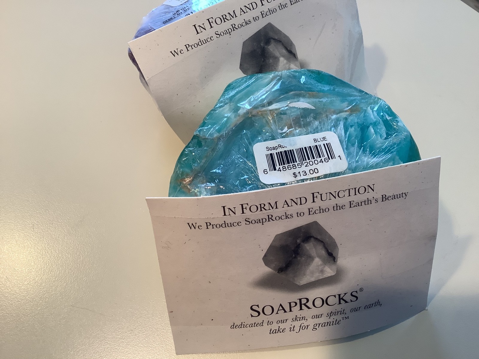 Soap Rocks – Azurite Malachite & Blue Agate Purple and Blue Lot 2 New Sealed