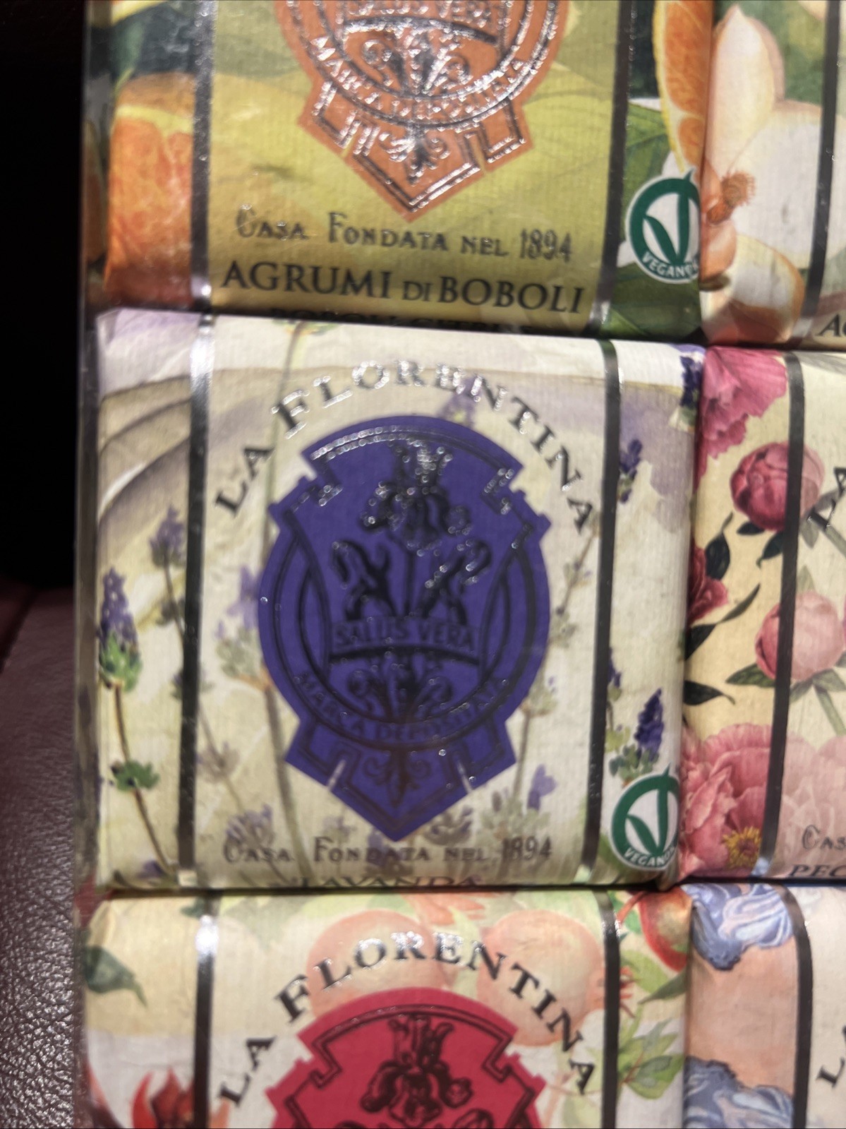 La Florentina Italian Soap Collection Gift Set Of 6 Assorted Scents 3.7oz