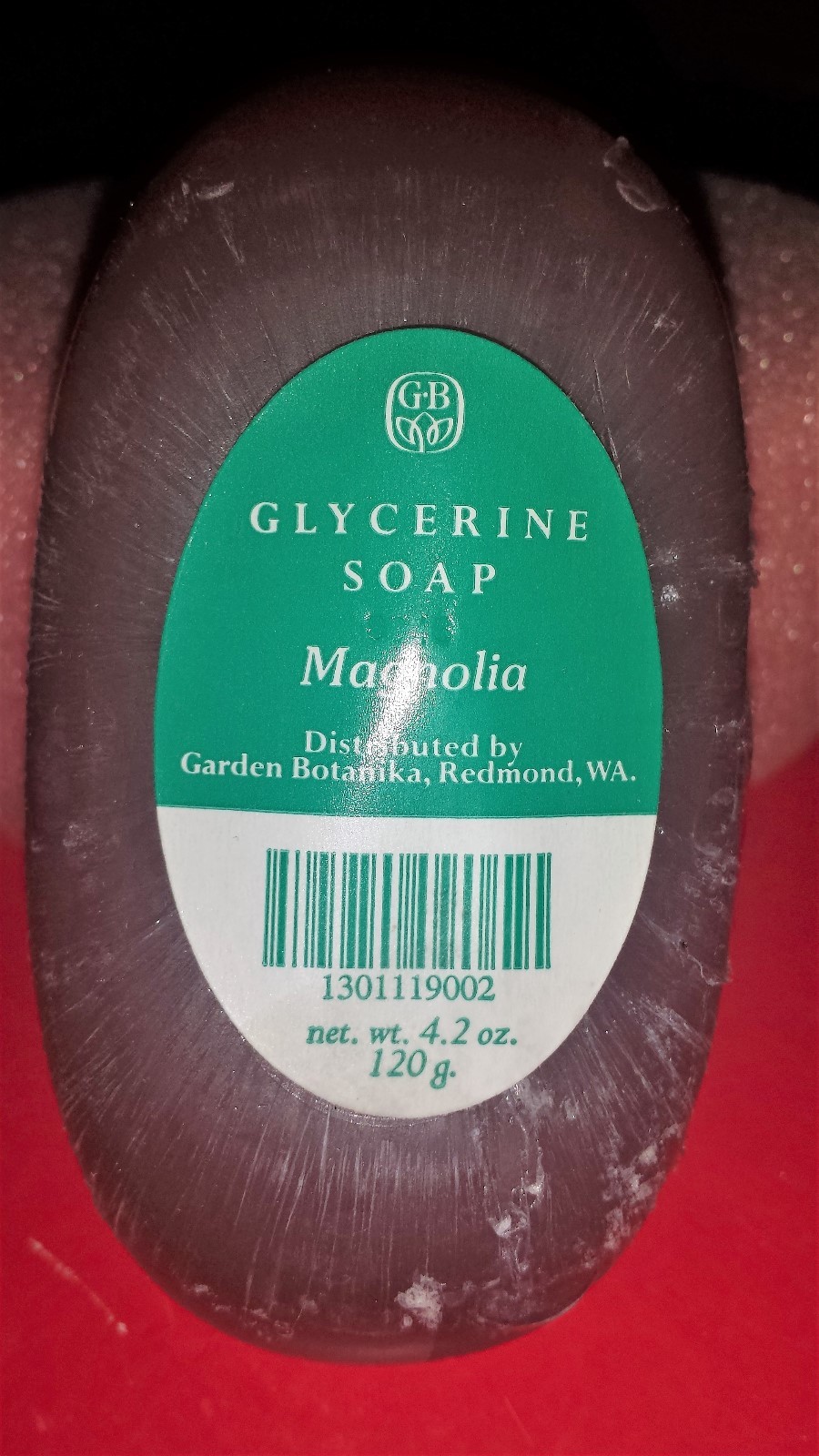 Garden Botanika Glycerin Soap Bar Magnolia Scent & Bath Sponge ~ New Old Stock