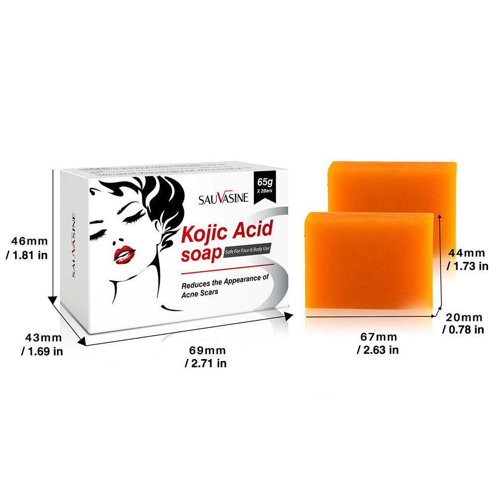 5/3X Kojic Acid Soap Acne Dark Spot Remover Skin Lightening Whitening Face Body