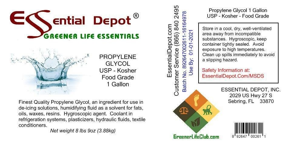 glyCUBE – 3 Gal PALM DERIVED Vegetable Glycerin & 1 Gal Propylene Glycol – USP