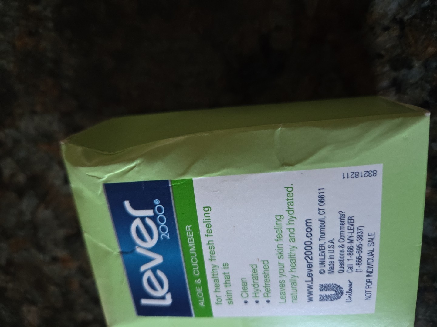 Lever 2000 Aloe & Cucumber Bar Soap 4oz (113g) New In Box Sealed