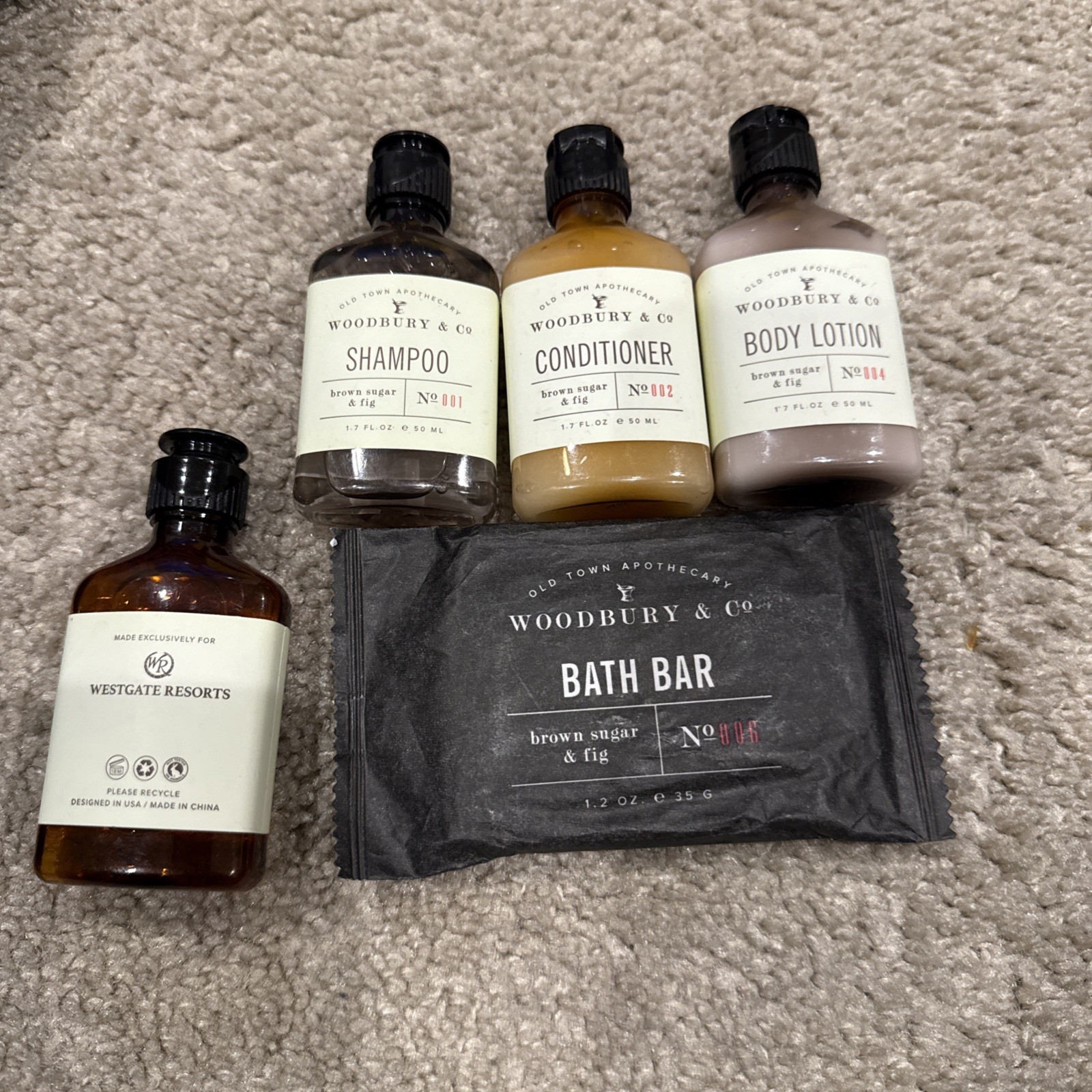 Woodbury & Co Travel Set