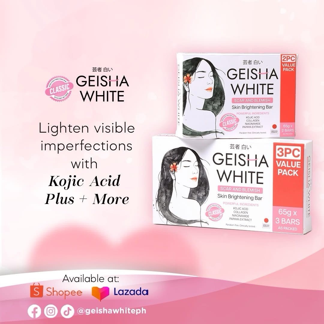 1 Box Geisha White INTENSE skin Brightening&Lightening Soap SCAR&BLEMISH💯👌✨️✅