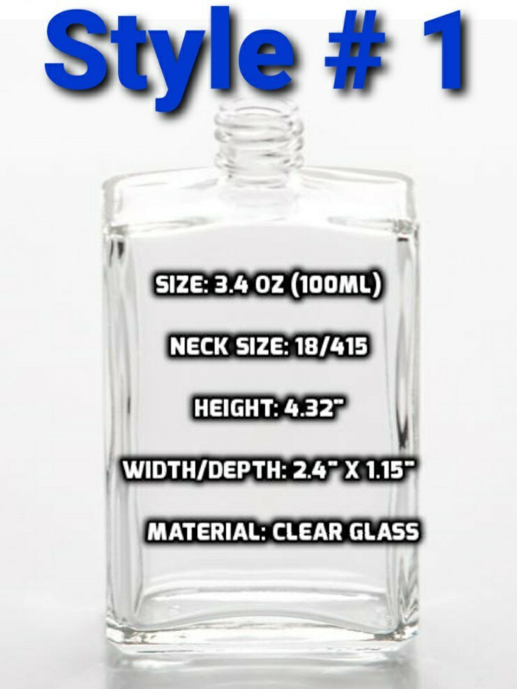 100 ml Refillable Empty Clear Glass Perfume Atomizer Spray Bottle Lot .