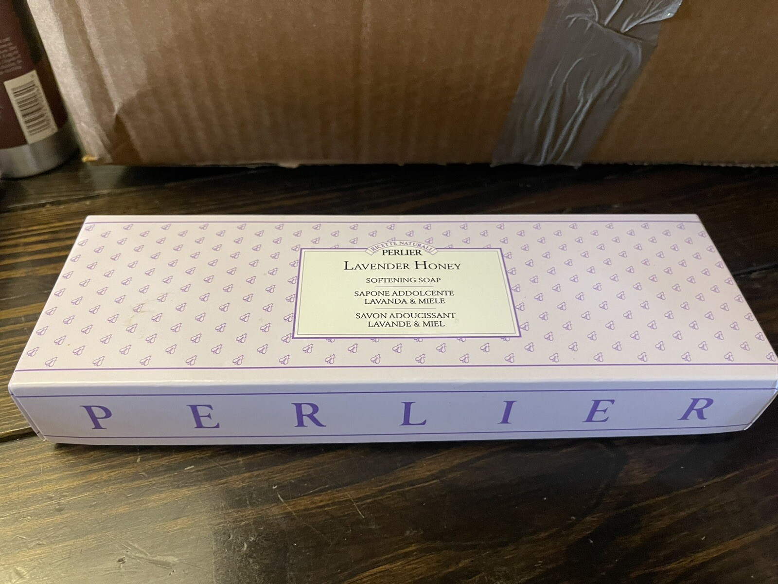 Perlier Lavender Honey Softening Soap – Three 4.4 Oz Sealed Bars Gift Set
