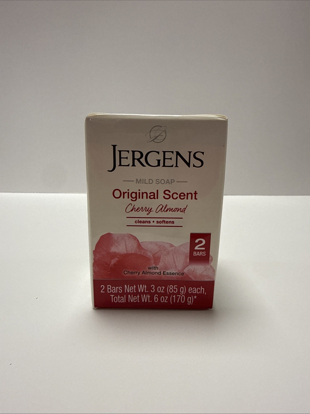 Jergens Cherry Almond Mild Soap Original Scent 6 Bars (3 Packs x 2) HTF 3oz