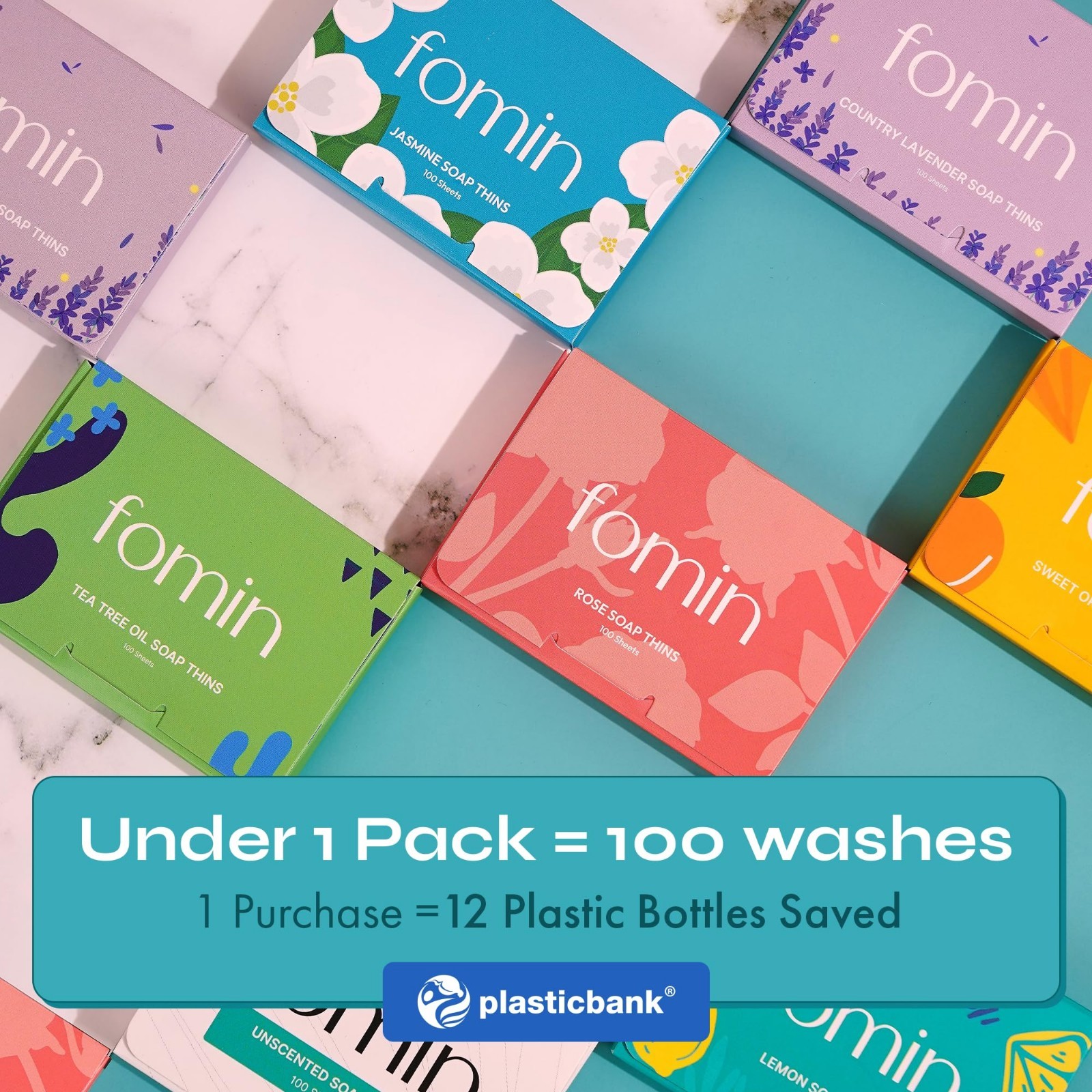 Portable Paper Soap Sheets – 300 Unscented Travel Hand Washing Soap Sheets, Mini