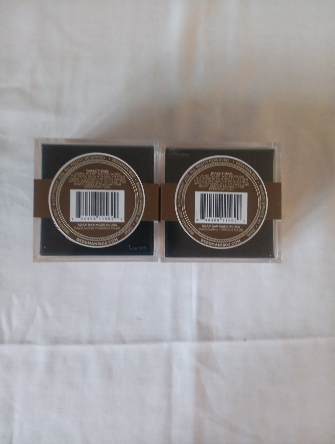 2 Beekman 1802 Lump of Gold Shimmer Beauty Bar Triple Milled 8 oz. New Sealed