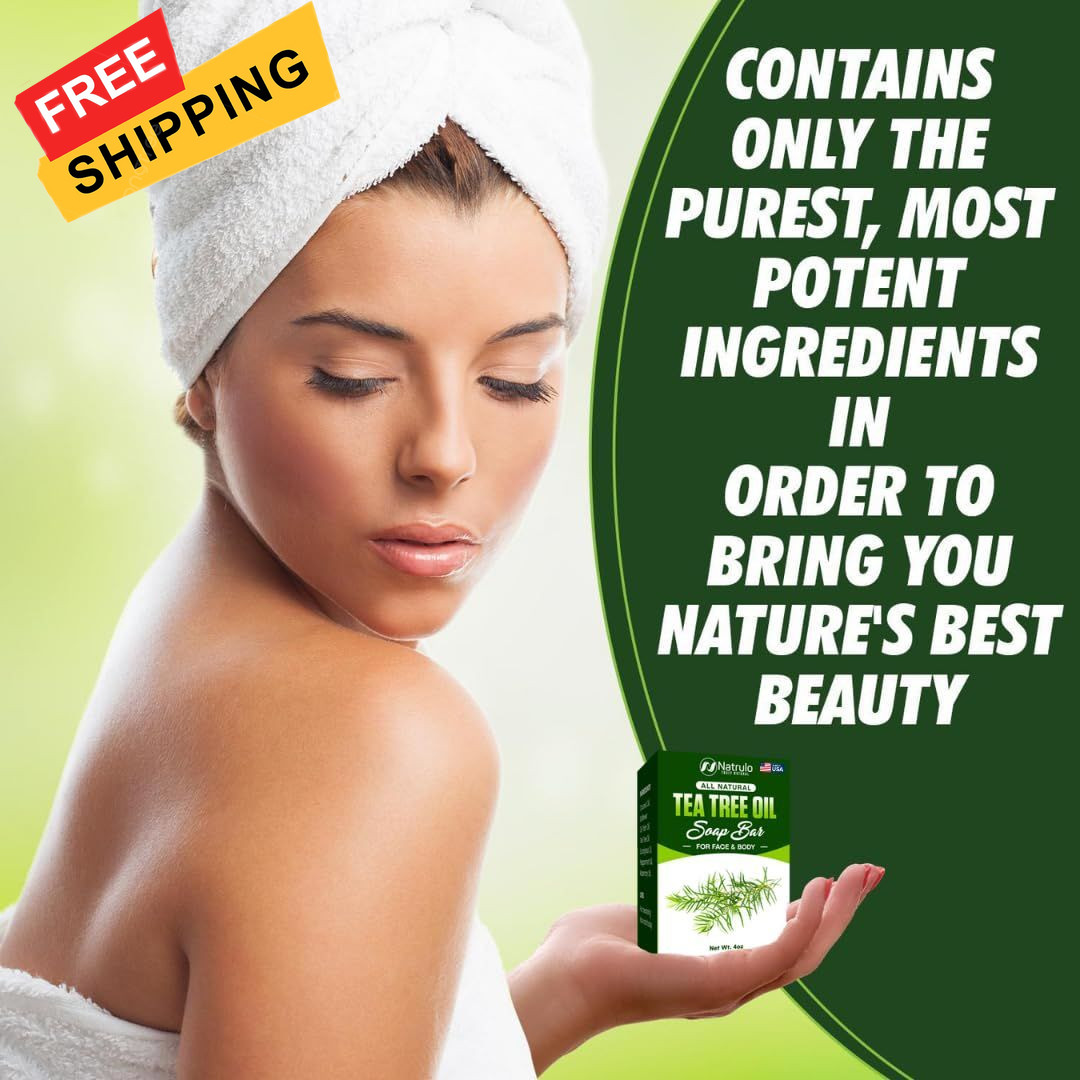 Tea Tree Soap – Natural Defense Oil Wash Bar for 4 Ounce (Pack of 1)
