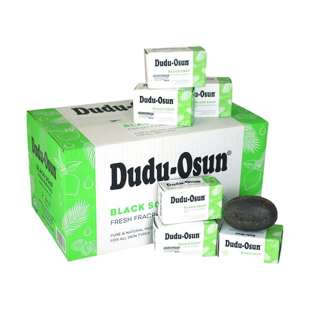 100% All Natural Dudu Osun African Black Soap For Anti Acne, Fungus, Blemish