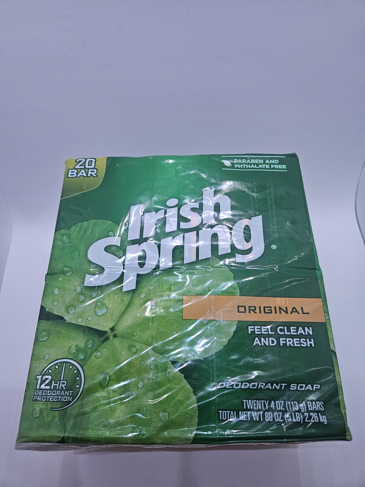 Irish Spring Bar Soap 20-Pack 4 oz Original No Flaxseed Soap