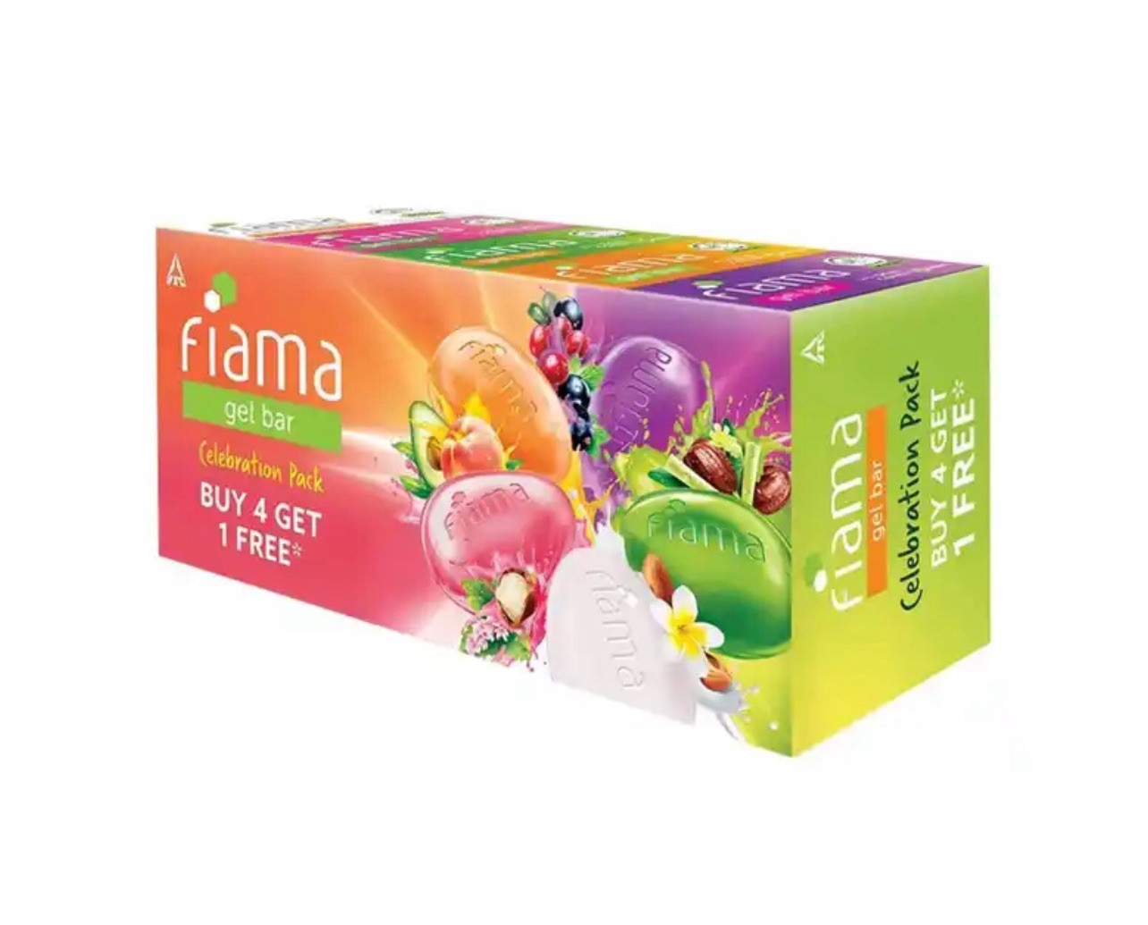 Fiama Gel Bar Celebration Pack With 5 Unique Gel Bars, with Skin Conditioners