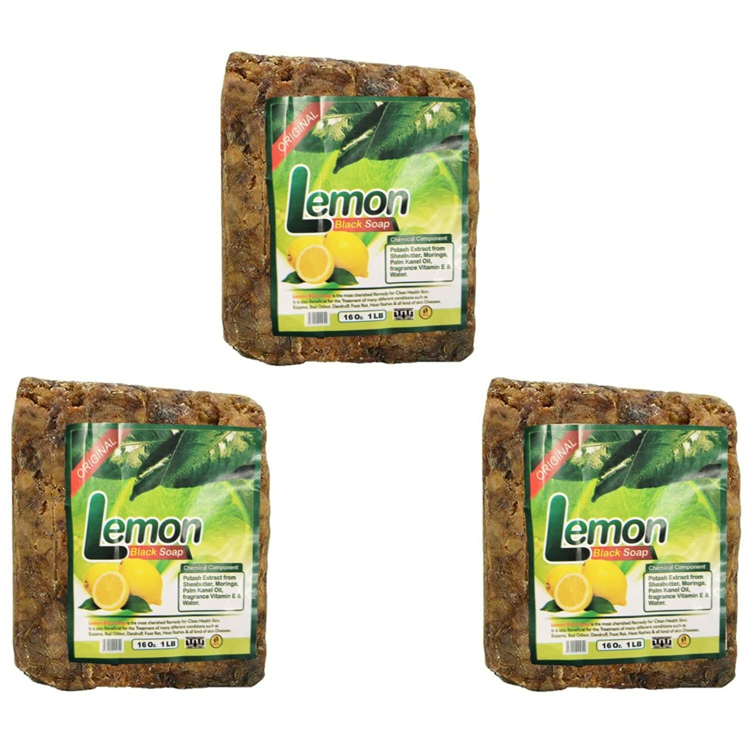 AFRICAN BLACK SOAP Organic Natural GHANA Handmade Premium Quality CHOOSE SIZE