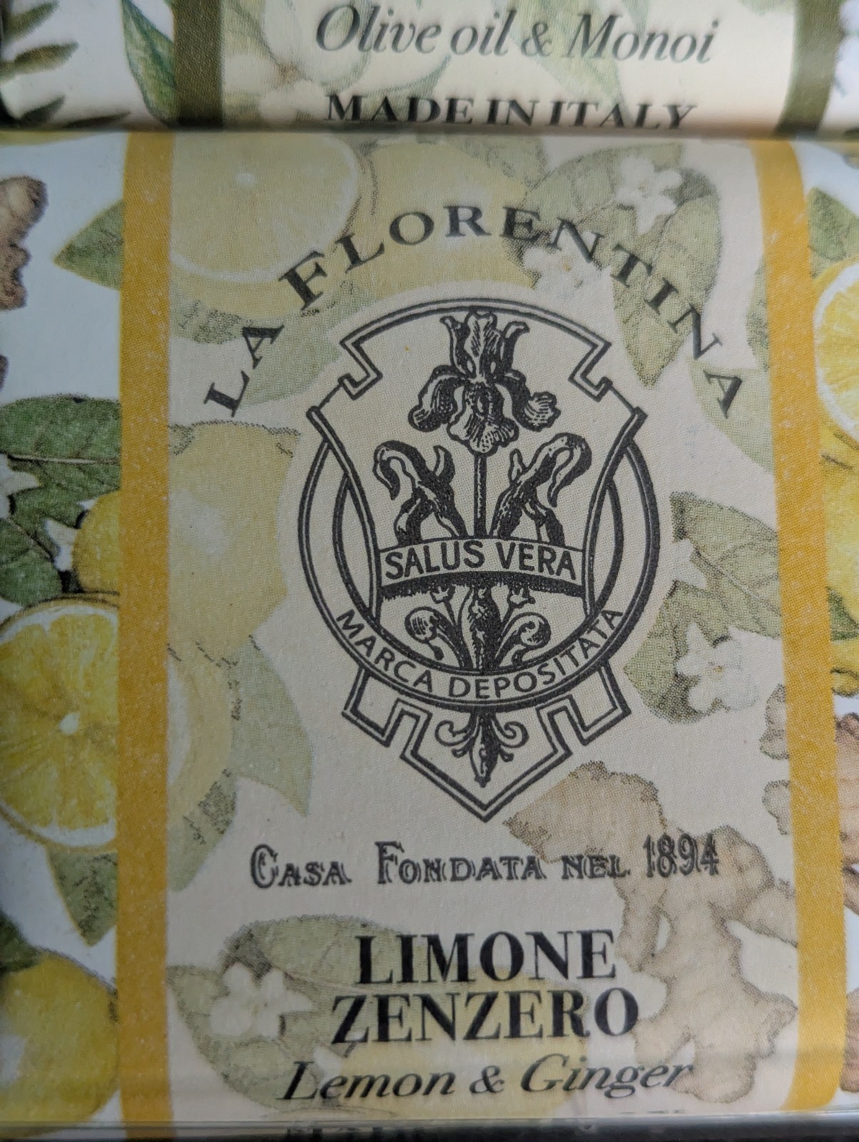 La Florentina Italian Luxury Bar Soap 6 Pk Fig Lemon Orange Olive Pomegranate