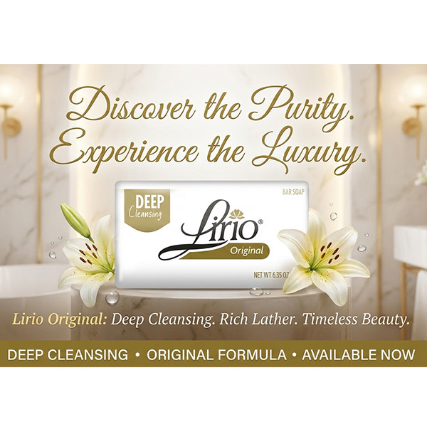 12Pc Lirio Original Bar Soap 6.35oz 180g Deep Cleansing Bath Body Wash Tradition