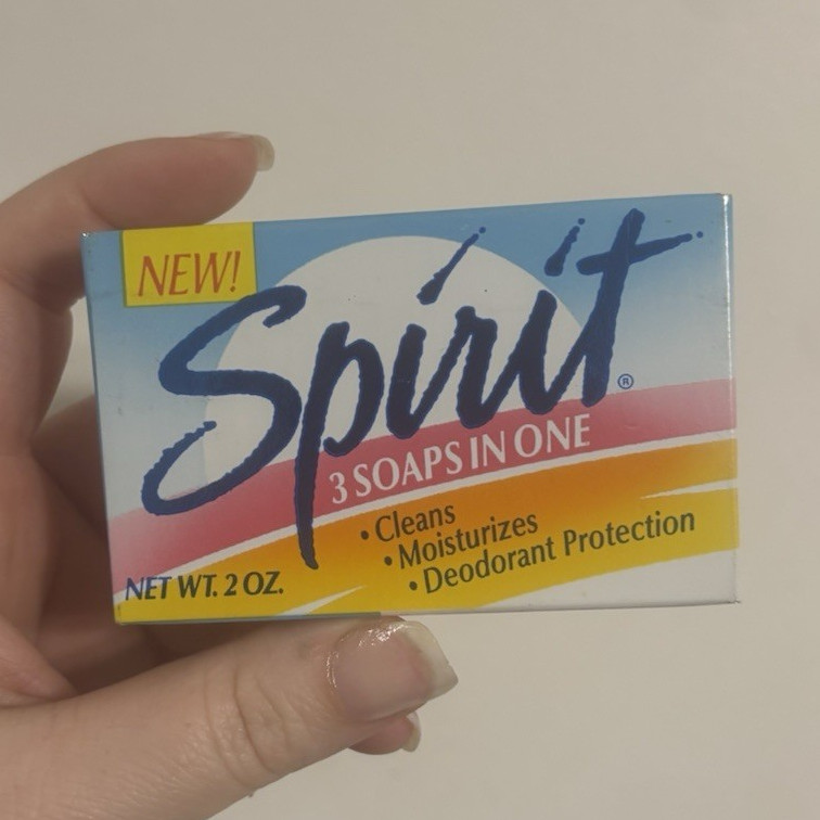 Spirit Bar Soap 3 in 1 discontinued Sealed 1992 Retro Vintage